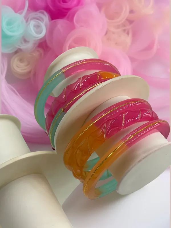 Multicolour_Acrylic_Embellished_Bangles_for_Women