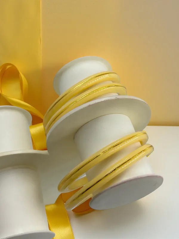 Shreenathji_Gold_Everyday_Luxury_Bangles___4_Pcs_Authentic_22K_Yellow_Gold_&_Cream_Ivory_Acrylic_Churi_Set_(Set_Of_4)