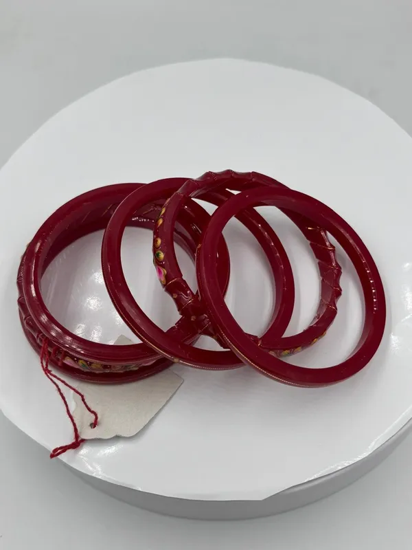 Maroon_Floral_Embellished_Bangles_for_Women