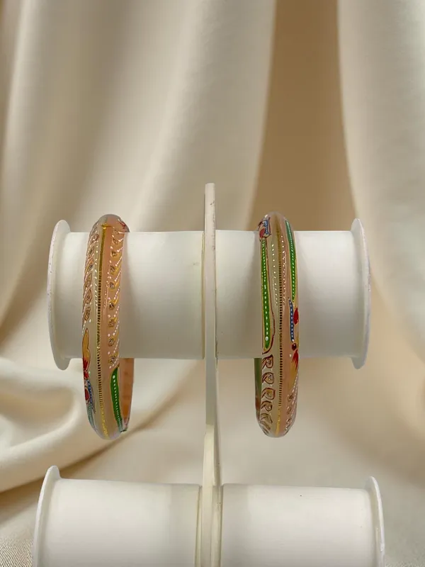 Gold-Tone_Enamel_Embellished_Bangles_for_Women