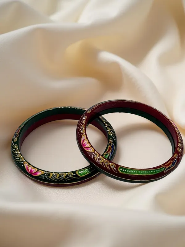 Maroon_Handpainted_Traditional_Bangles_for_Women