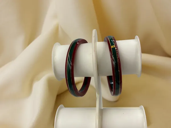 Maroon_Green_Decorative_Bangles_for_Women