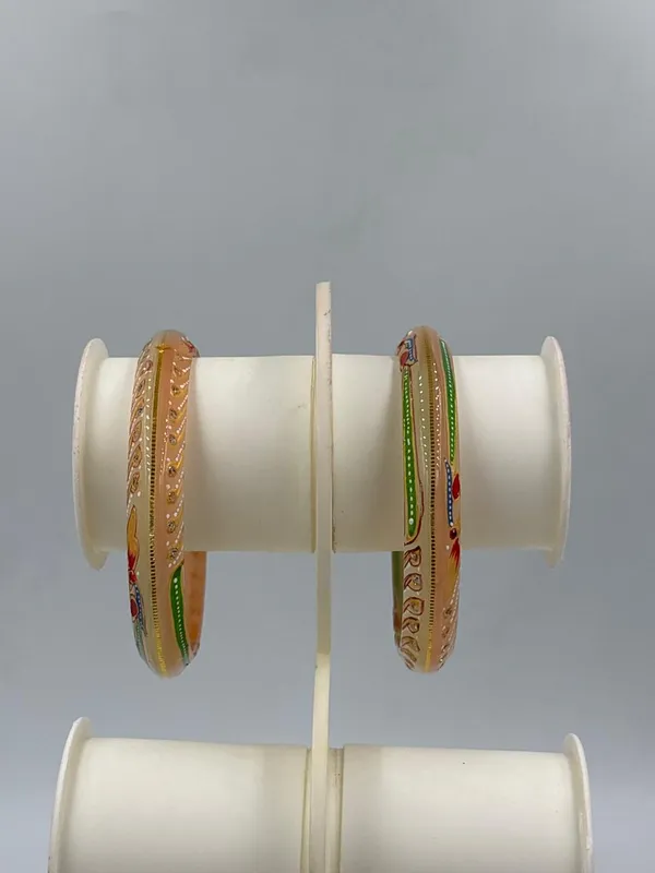 Gold-Tone_Enamel_Embellished_Bangles_for_Women