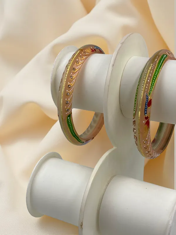 Gold-Tone_Enamel_Embellished_Bangles_for_Women