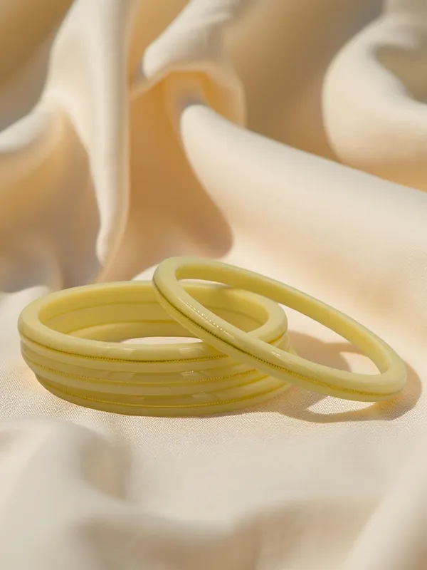 Yellow_Traditional_Bangle_Set_for_Women