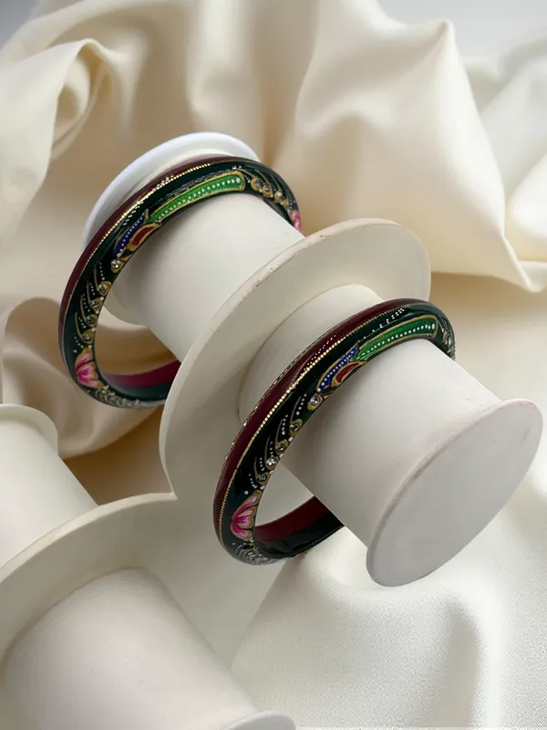 Maroon_Handpainted_Traditional_Bangles_for_Women