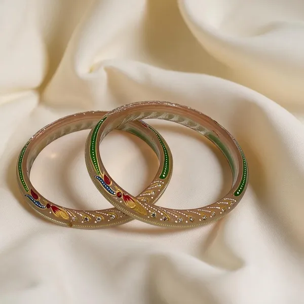 Light_Ivory_22K_Gold_Plastic_Hand_Painted_Bangle_Set_For_Women_Pack_Of_2