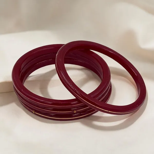 Red_22K_Gold_Plastic_Churi_Bangle_Set_For_Women_Pack_Of_4
