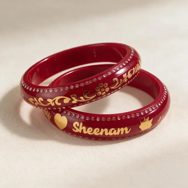 Red_22K_Gold_Plastic_Engraved_Bangle_Set_For_Women_Pack_Of_2