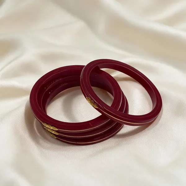 Red_22K_Gold_Plastic_Swastik_Churi_Bangle_Set_For_Women_Pack_Of_4