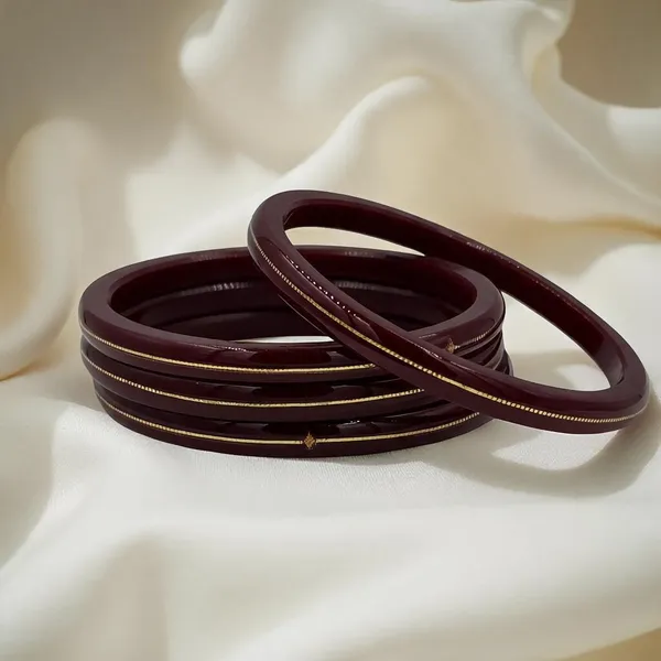 Maroon_22K_Gold_Plastic_Churi_Bangle_Set_For_Women_Pack_Of_4