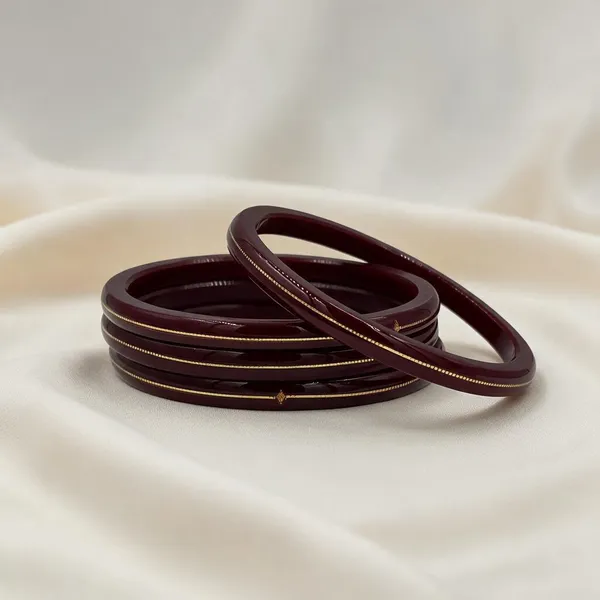 Maroon_Gold-Tone_Plastic_Slim_Bangle_Set_For_Women_Pack_Of_2