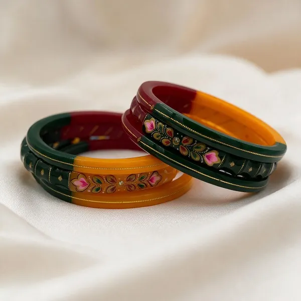 Multicolor_Gold-Tone_Paisley_Bangle_Set_For_Women_Pack_Of_6