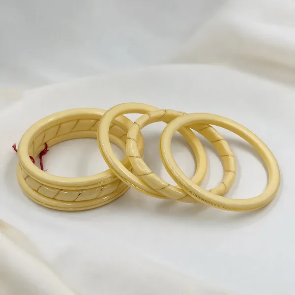 Cream_Gold-Toned_Plastic_Etched_Traditional_Bangle_Set_For_Women_Pack_Of_6