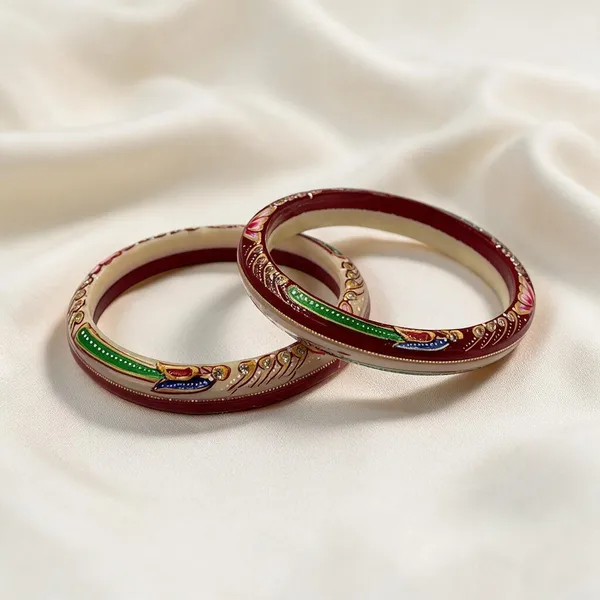 Red_Cream_Gold-Toned_Plastic_Hand_Painted_Bangle_Set_For_Women_Pack_Of_2