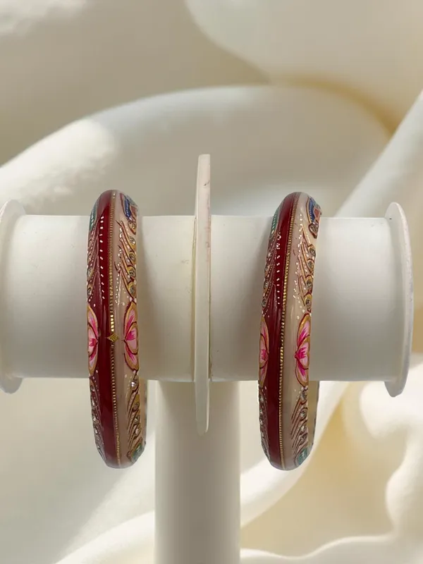 Maroon_Enamelled_Traditional_Bangles_for_Women