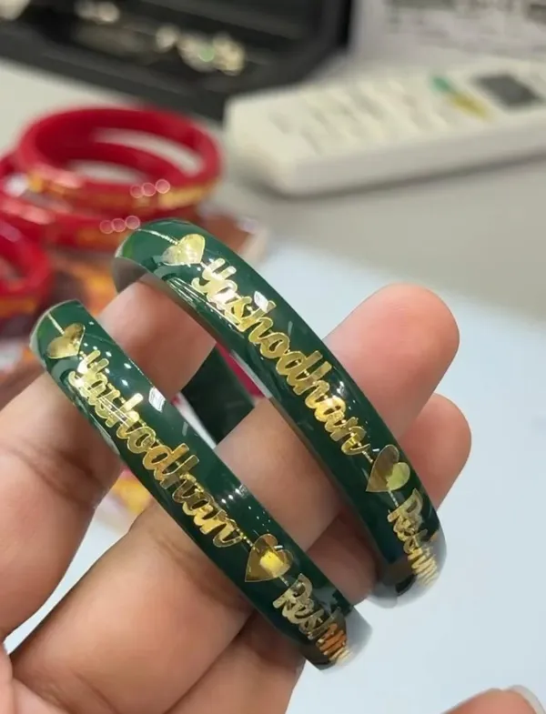 Shreenathji_Gold_Personalized_Bangles_Custom_Engraved_Name_Green_Bangle_(Pack_Of_2)