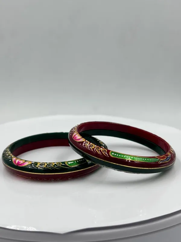 Maroon_Handpainted_Traditional_Bangles_for_Women