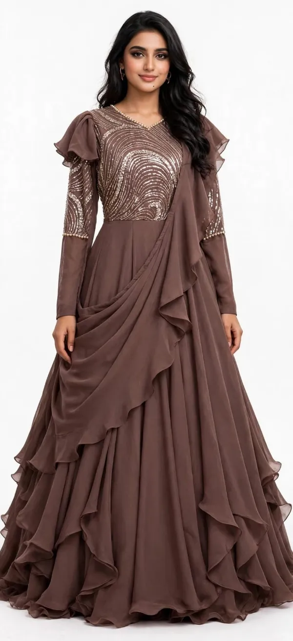 Brown_Embellished_Flared_Gown_for_Women