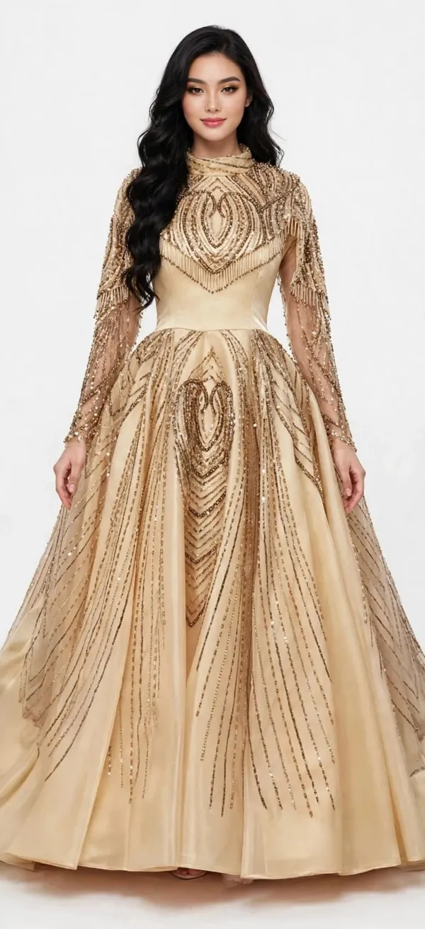 Champagne_Embellished_A-Line_Gown_for_Women