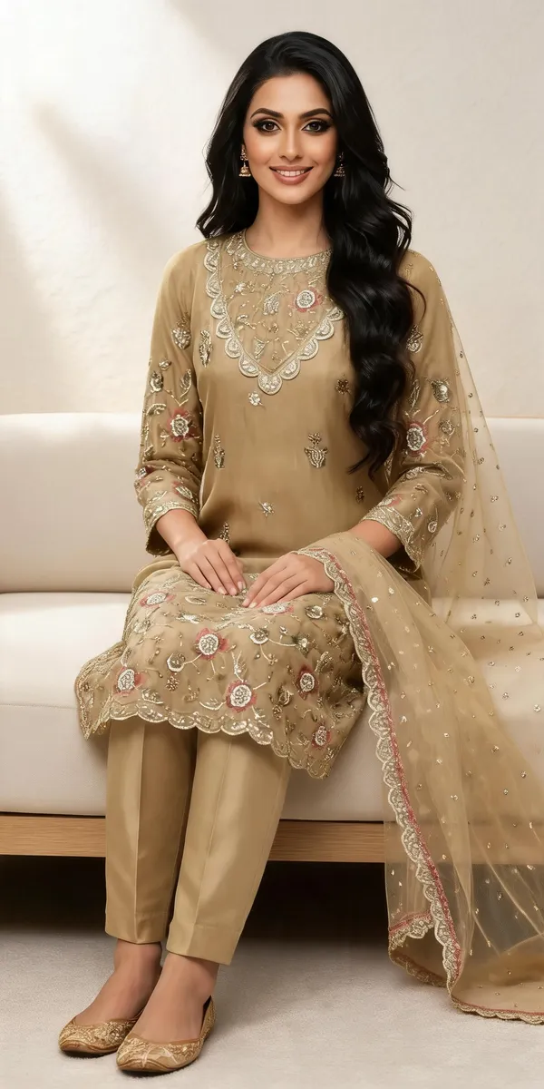 Beige_Silk_Straight_Embroidered_Suit_Set_For_Women