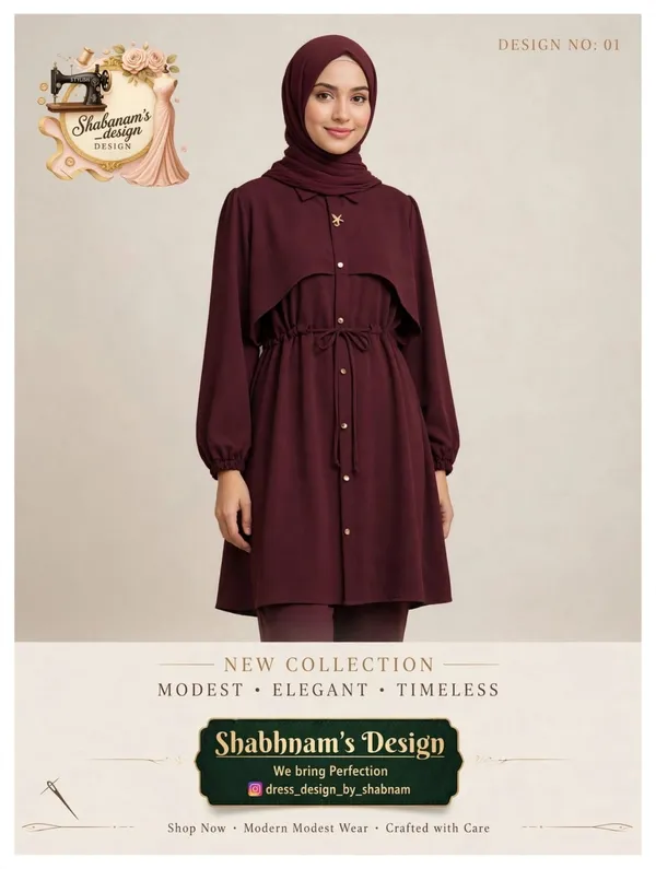 Maroon_Longline_Modest_Dress_For_Women