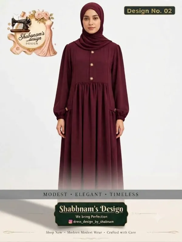 Maroon_Flared_Modest_Maxi_Dress_for_Women