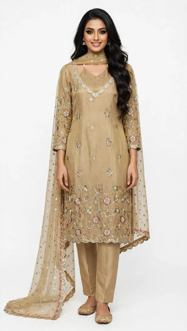 Beige_Embroidered_Straight_Suit_Set_For_Women