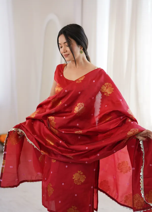 Red_Printed_Straight_Suit_Set_For_Women