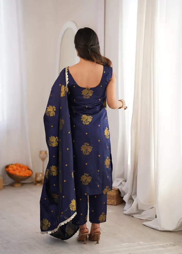 Navy_Blue_Printed_Straight_Kurta_Set_For_Women
