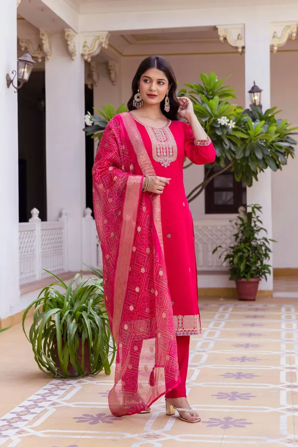 Pink_Embroidered_Straight_Kurta_Set_For_Women