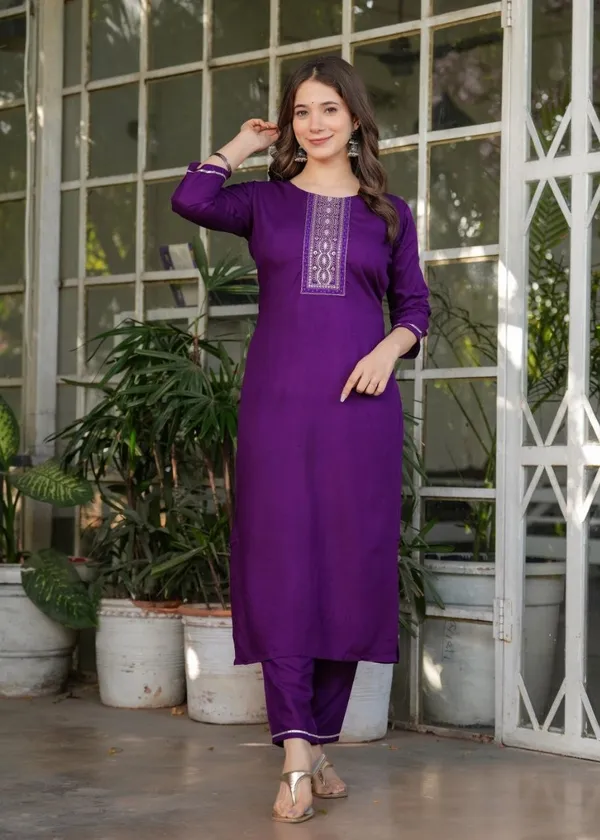 Purple_Straight_Fit_Kurta_Set_For_Women