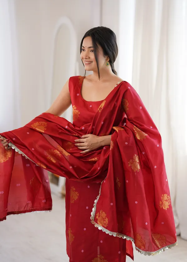 Red_Printed_Straight_Suit_Set_For_Women