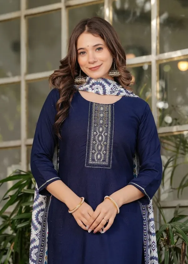 Navy_Straight_Kurta_Set_With_Dupatta_For_Women