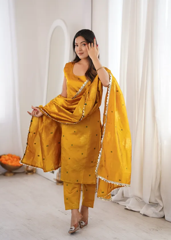 Mustard_Floral_Suit_Set_For_Women