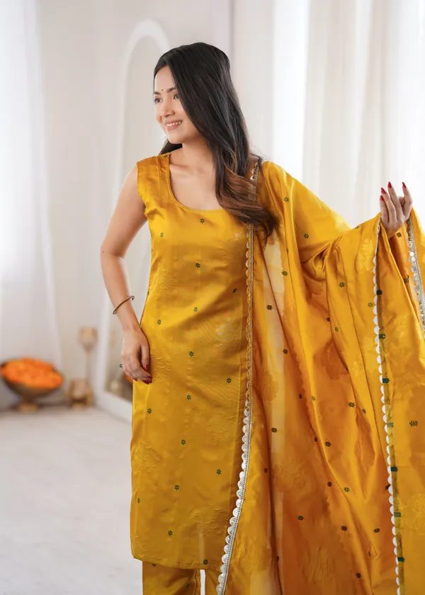 Mustard_Floral_Suit_Set_For_Women