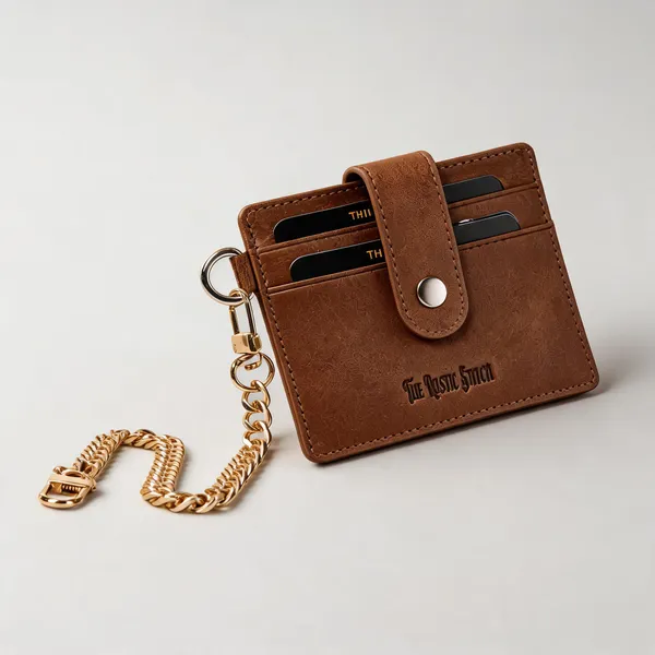Brown_Genuine_Leather_Card_Holder_with_Biker's_Chain_For_Men