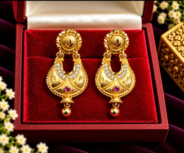 Gold-Tone_Traditional_Drop_Earrings_for_Women