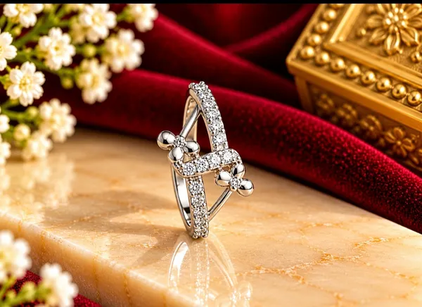 Silver-Tone_Floral_Embellished_Ring_for_Women