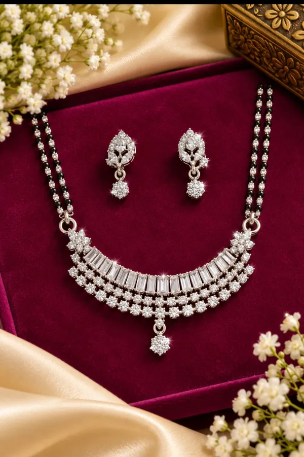 Silver-Tone_Stone_Necklace_Set_for_Women