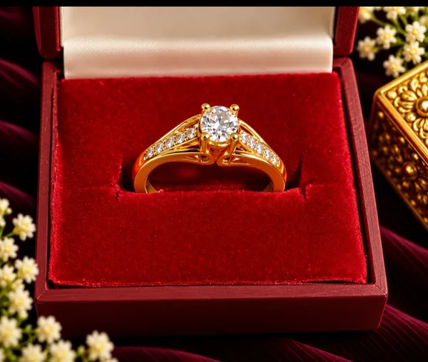 Gold_Tone_Solitaire_Style_Ring_for_Women