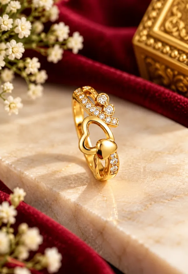 Gold_Tone_Crystal_Heart_Ring_for_Women