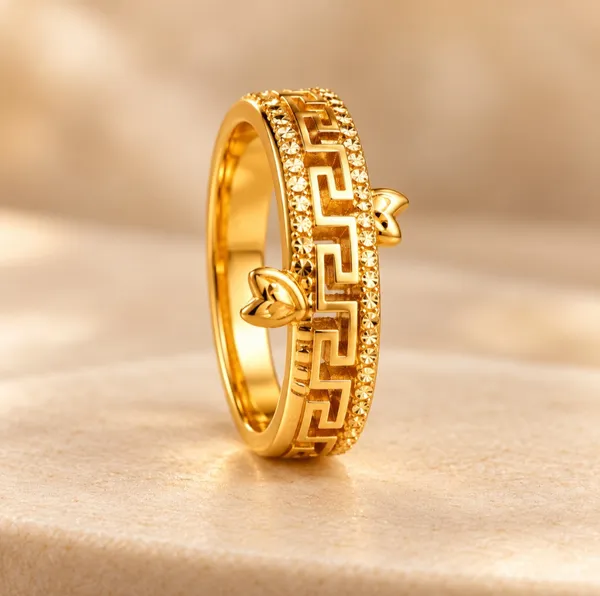 Gold_Tone_Greek_Key_Stone_Studded_Ring_for_Women