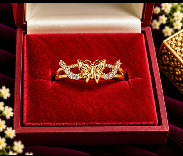 Gold_Tone_Butterfly_Crystal_Ring_for_Women