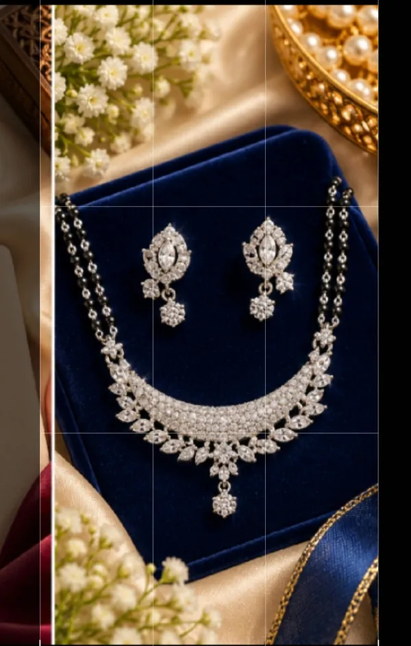 Silver_Stone_Necklace_And_Earrings_Set_for_Women