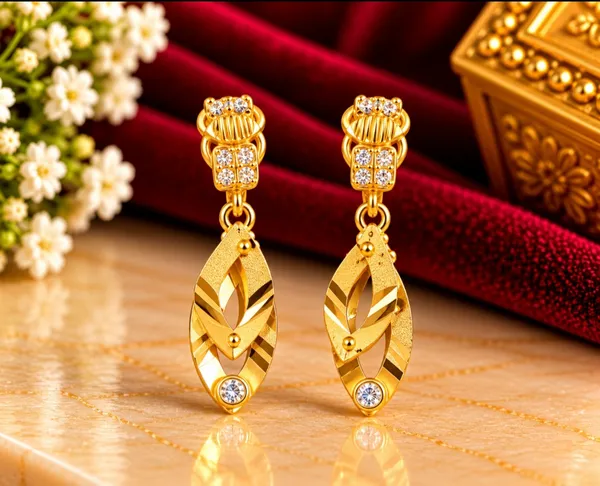 Gold-Tone_Geometric_Drop_Earrings_for_Women