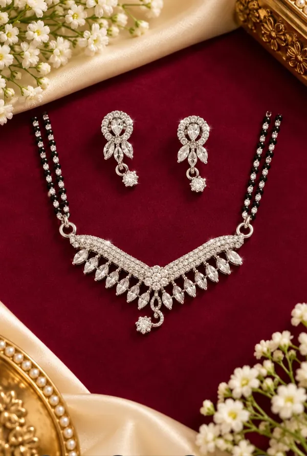 Silver-Tone_Stone_Studded_Mangalsutra_Set_for_Women