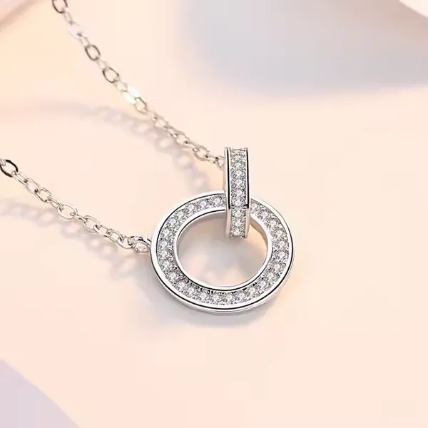 Silver_Tone_Stone-Set_Open_Circle_Pendant_Necklace_For_Women