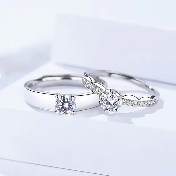 Silver_Tone_Solitaire_Couple_Ring_Set_For_Couples_Pack_Of_2