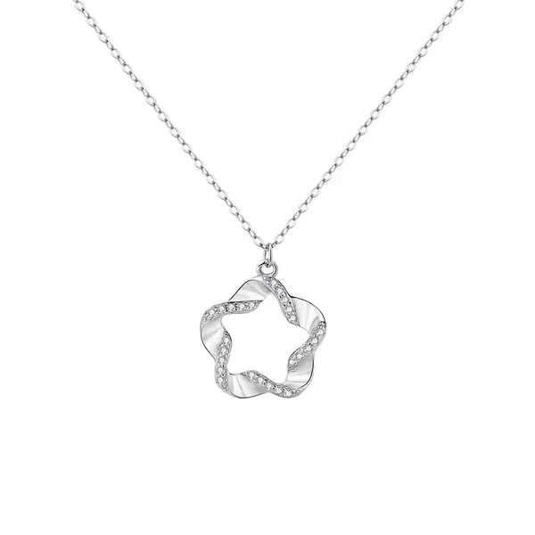 Silver_S925_Twisted_Star_Pendant_Necklace_For_Women